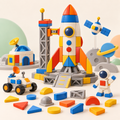 Creiomp™ SpaceDock Rocket Construction Set