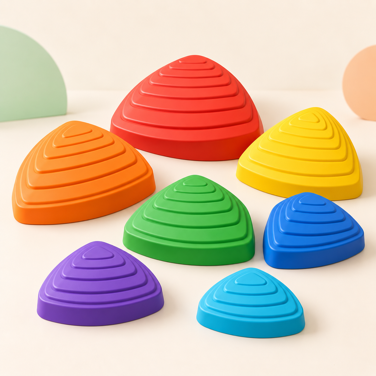 Creiomp™ RainbowRoute Balance Stepping Stones