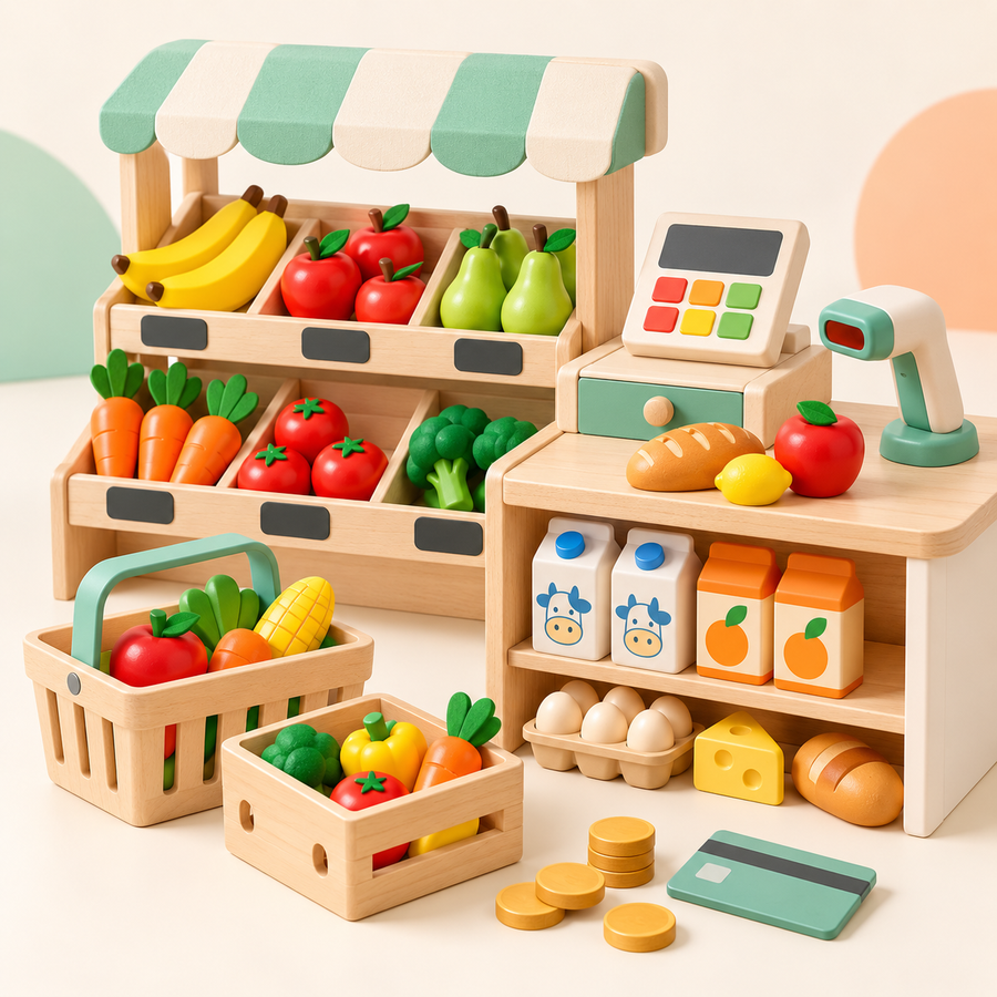 Creiomp™ MiniMarket Pretend Grocery Set
